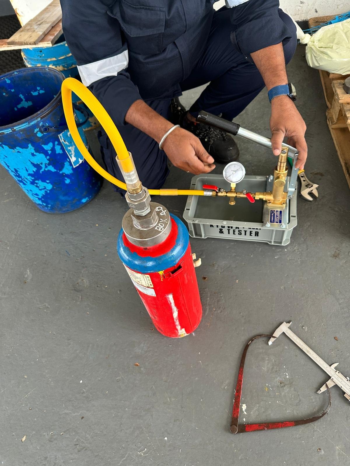 FIRE EXTINGIUSHER TESTING