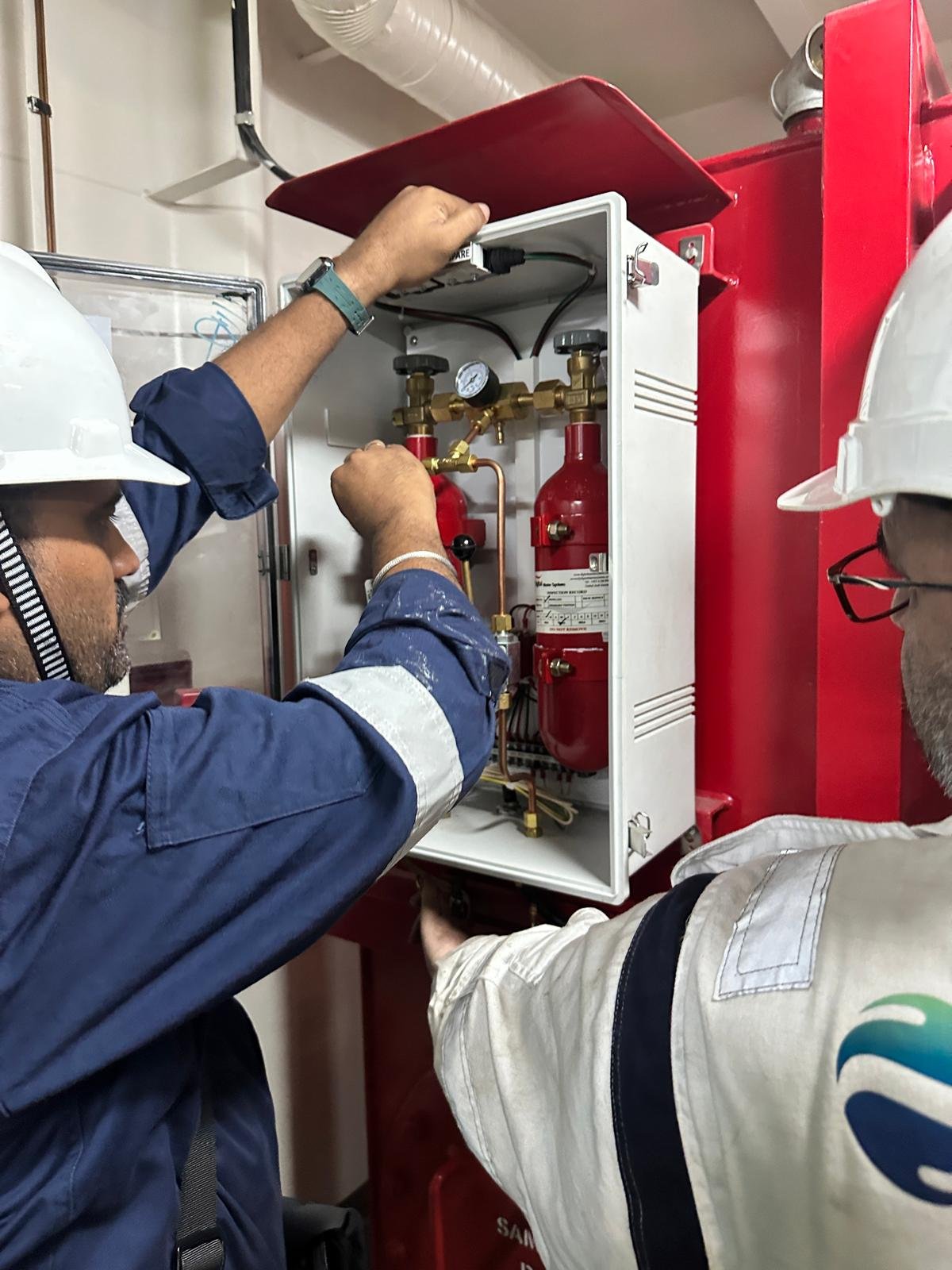 DRY POWDER INSP ON BOARD